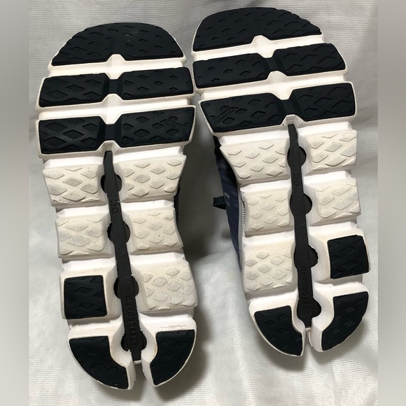 On Running Cloudstratus Blue and White Sneakers - Picture 10 of 10